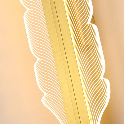 Applique murale LED de luxe en acrylique avec queue de phénix, lumière nordique 