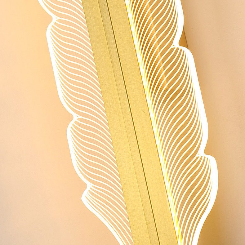 Applique murale LED de luxe en acrylique avec queue de phénix, lumière nordique 