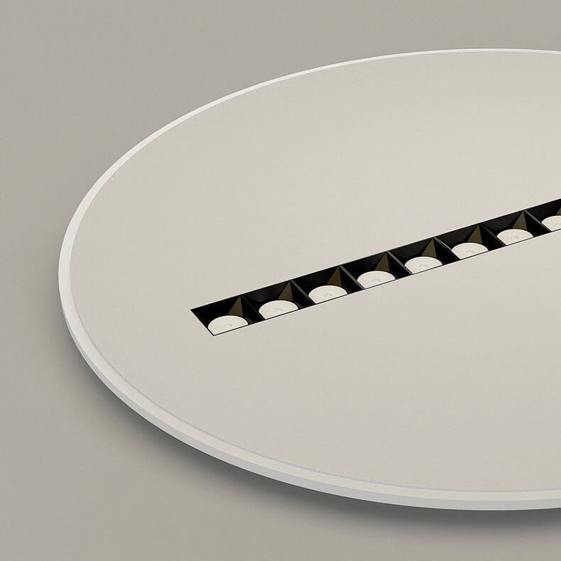 Projecteurs ronds plats simples et modernes, plafonnier à montage encastré à LED 