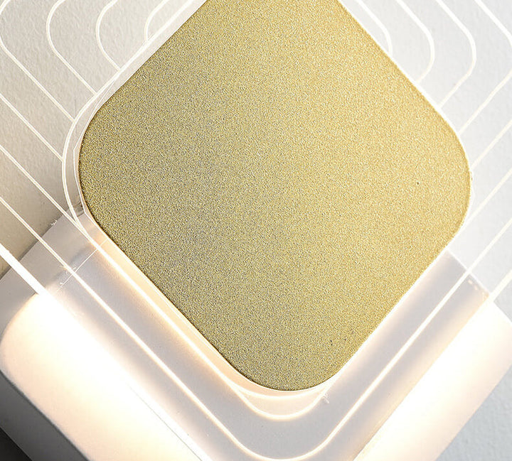 Moderne Leichte Luxus Gold Geometrische Acryl LED Wandleuchte 