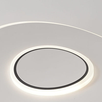 Moderne, minimalistische, quadratische, runde, ultradünne LED-Deckenleuchte für die bündige Montage 