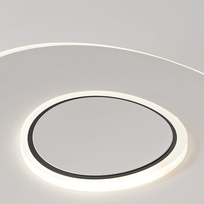 Moderne, minimalistische, quadratische, runde, ultradünne LED-Deckenleuchte für die bündige Montage 