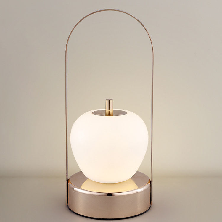 Creative Vintage Apple Shape Portable Rechargeable LED Table Lamp