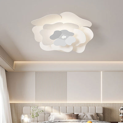 Creative Simple Three-layer Petal Overlap Design LED Flush Mount Light