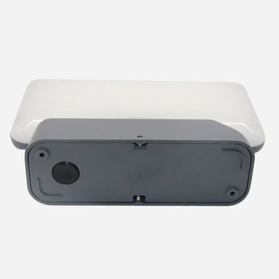 Applique murale LED extérieure carrée moderne avec détection de lumière infrarouge solaire 