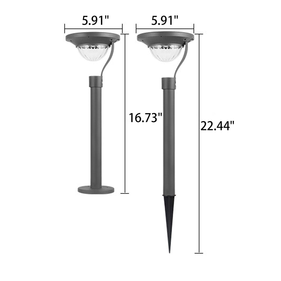 Luz de jardín solar LED impermeable de uso dual moderna de piso a techo para exteriores 