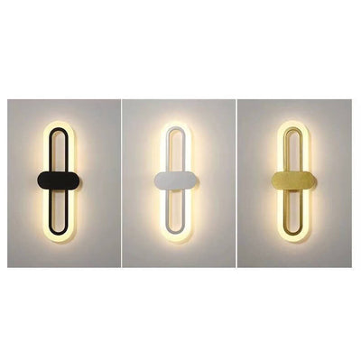 Modern Minimalist Circular Ring Acrylic Aluminum LED Wall Sconce Lamp