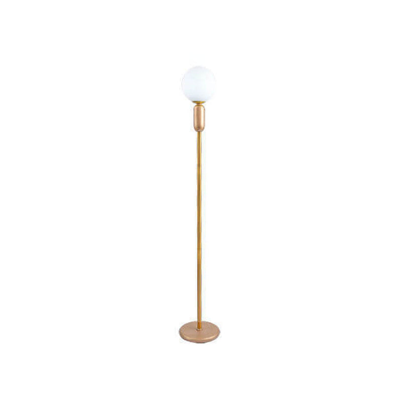 Nordic Minimalist Glass Ball Linear Base LED Standing Floor Lamp