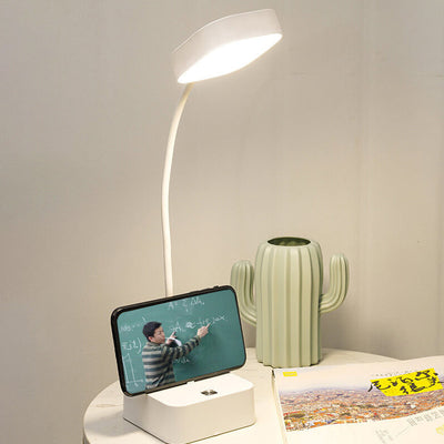 Lampe de bureau LED tactile pliable rechargeable carrée simple pour le soin des yeux 