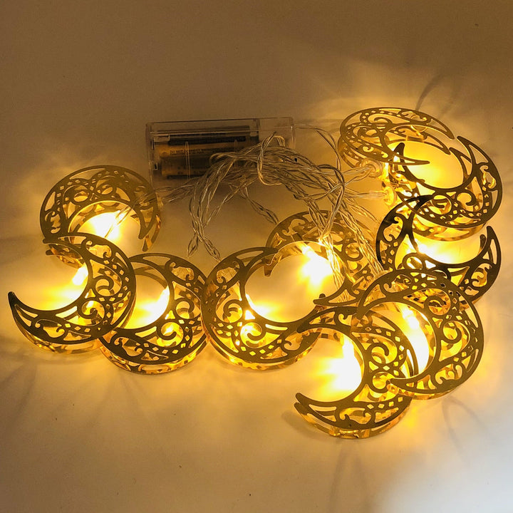 Moderne Eisen Eid Lichterkette LED Batterie/USB Dekorative Beleuchtung 