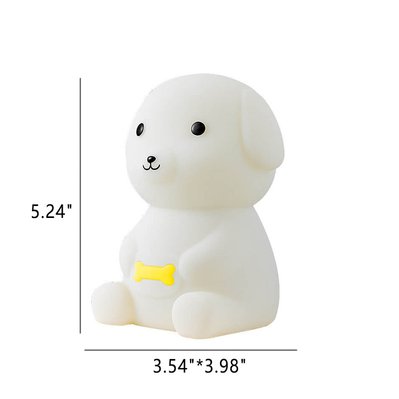 Creative Silicone Puppy LED Night Light Table Lamp