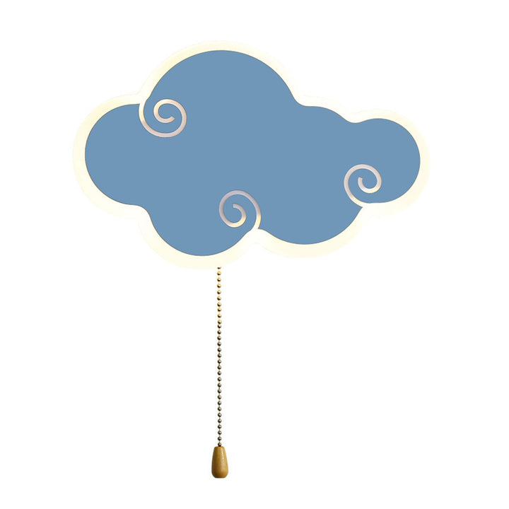 Conception de dessin animé de nuage simple nordique moderne applique murale à LED 