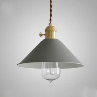 Nordic Macaron Iron Bell Shade 1-flammige Pendelleuchte 