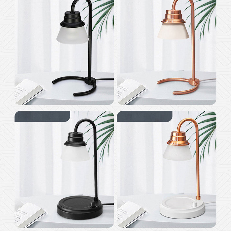 Modern Simple Metal Wood 1-Light Melting Wax Table Lamp