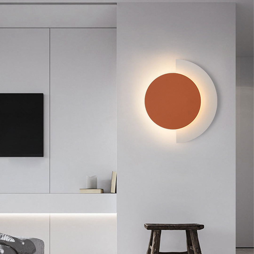 Nordic Postmodern Solid Color Schmiedeeisen Acryl LED Wandleuchte Lampe 