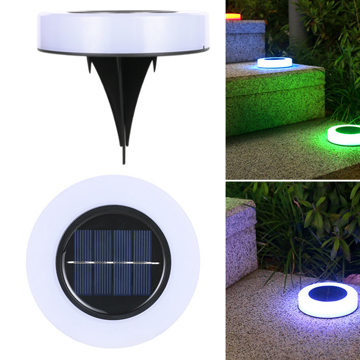 Luz enterrada de jardín de césped redonda LED solar para exteriores en forma de pata de oso 