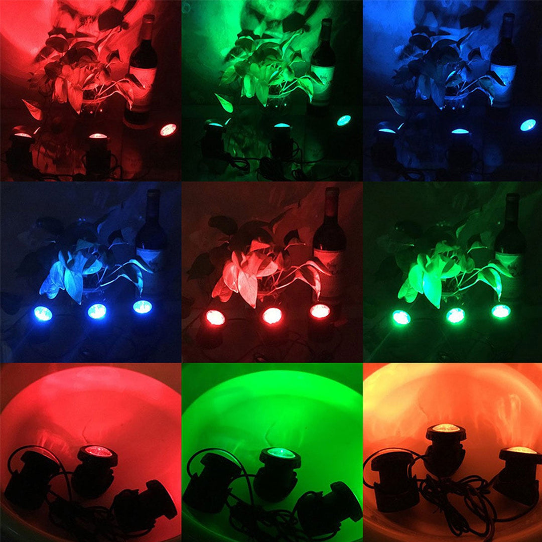 Solar Waterproof RGB Lawn Decoration LED Spotlight Landscape Light