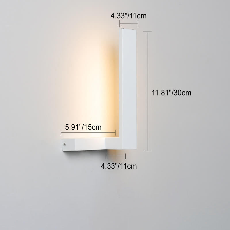 Moderne minimalistische dekorative rechteckige Eisen-Acryl-LED-Wandleuchte 