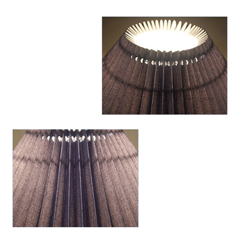 Creative Mediterranean Pleated Lampshade Lighthouse Base 1-Light Table Lamp