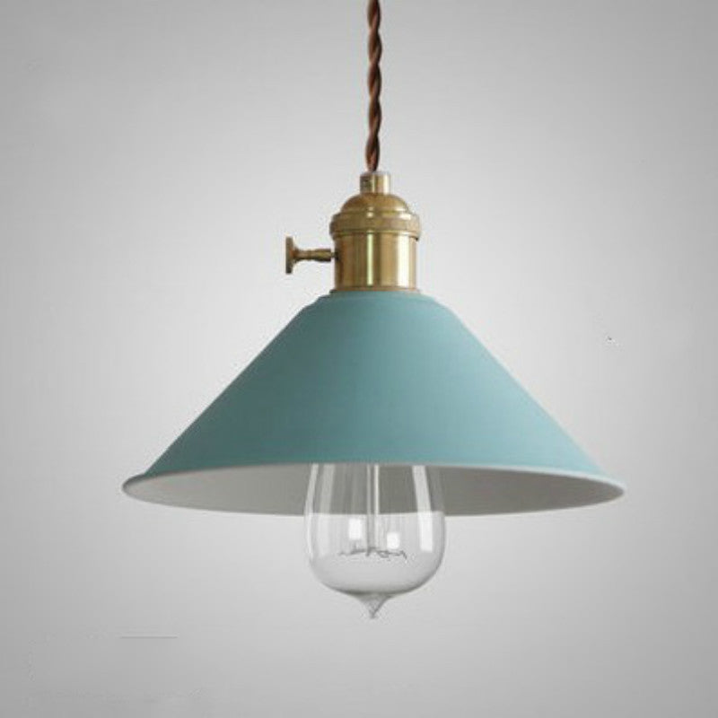 Nordic Macaron Iron Bell Shade 1-flammige Pendelleuchte 