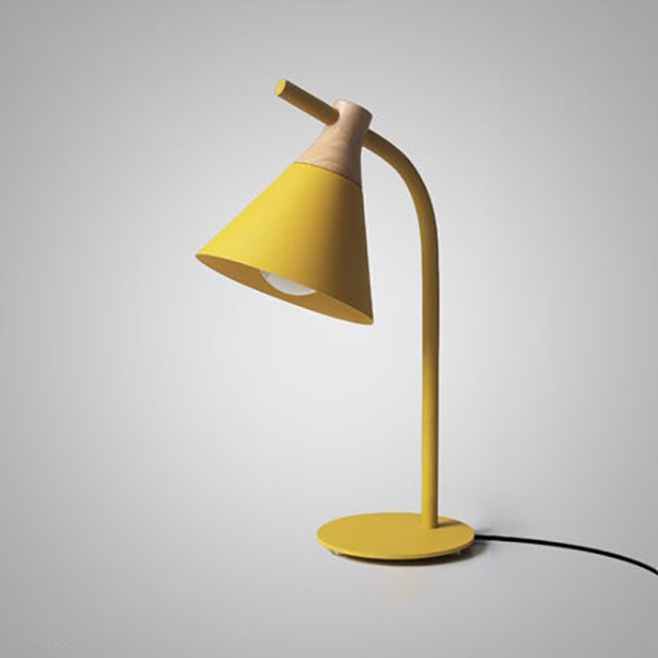 Minimalistische Macaron Metallglockenschirm 1-Licht Tischlampe 