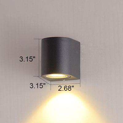 Modern Solid Color Aluminum Double-headed LED Outdoor Waterproof Wall Sconce Lamp