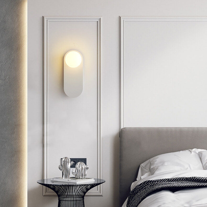 Nordischer minimalistischer Glasring Sockel 1-Licht Wandleuchte 