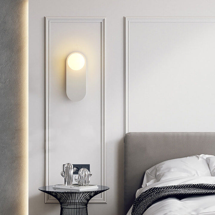 Nordischer minimalistischer Glasring Sockel 1-Licht Wandleuchte 