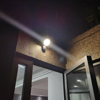Lámpara de Aplique de Pared LED Impermeable para Exteriores de Círculo Simple 
