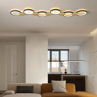 Modern Circle LED 3/4/5 Light LED Flush Mount Track Light