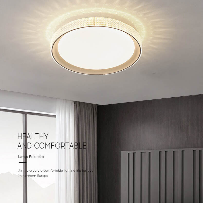 Creative Circular Luminous LED Flush Mount Ceiling Light