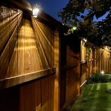 Solar Trapez Wandlampe für den Außenbereich, wasserdicht, LED 
