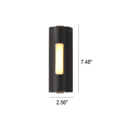 Modern Minimalist Cylindrical Design LED Outdoor Decorative Wall Sconce Lamp