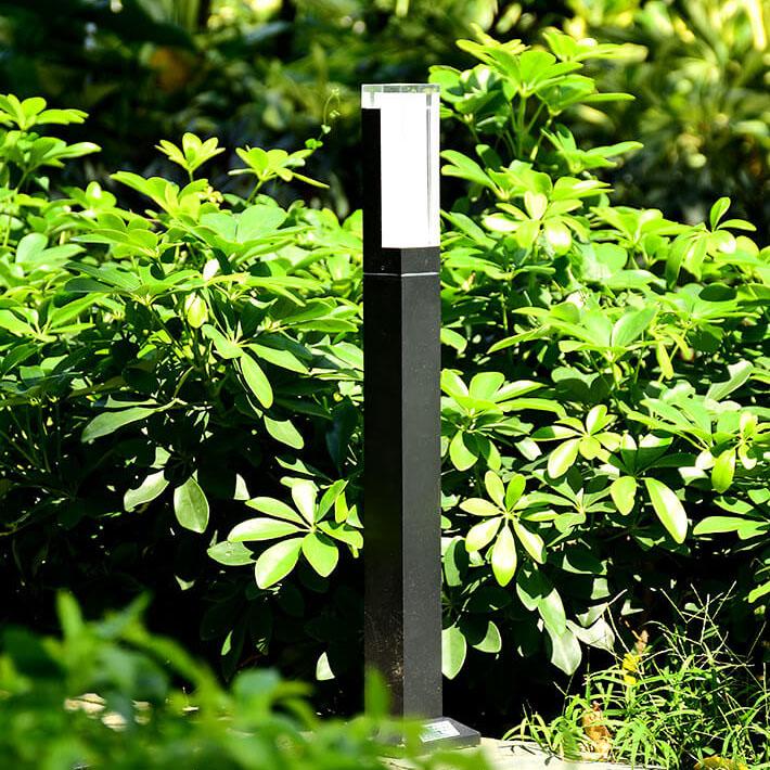 Colonne lumineuse de pelouse acrylique LED extérieure étanche pour jardin 