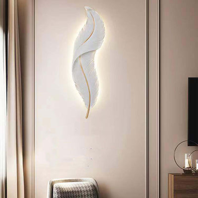 مصباح حائط LED ريشة إبداعي حديث 