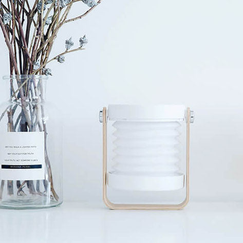 Lámpara Linterna Luz Nocturna Creativa Plegable Portátil LED Lámpara de Mesa 