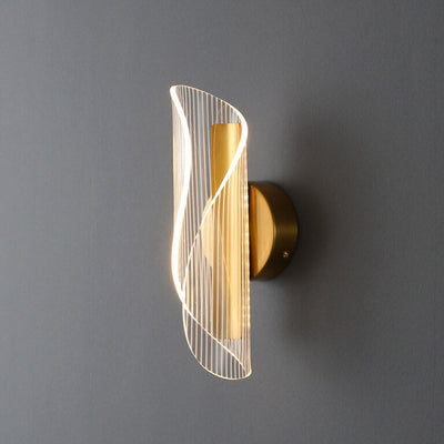 Modern Acrylic Curly LED Wall Sconce Lamp