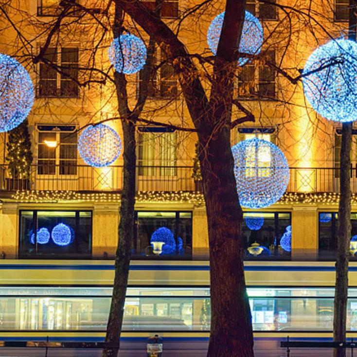 Boule enchevêtrée LED extérieure étanche décorative pour jardin 