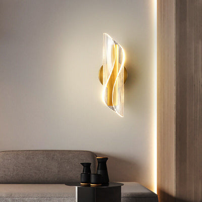 Modern Acrylic Curly LED Wall Sconce Lamp