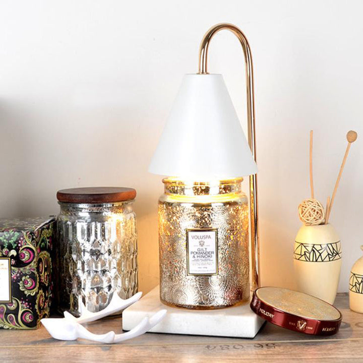 Lampe de Table Moderne Luxe Léger Bois de Chêne Fer Noir Blanc Pur à 1 Lumière avec Cire Fondante en Forme de Bois de Cerf 