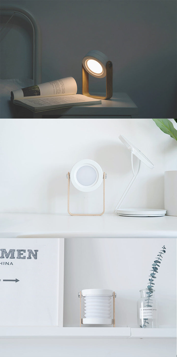 Lámpara Linterna Luz Nocturna Creativa Plegable Portátil LED Lámpara de Mesa 