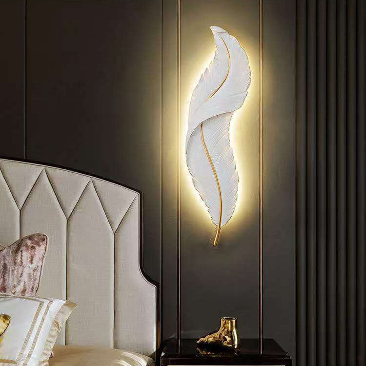 مصباح حائط LED ريشة إبداعي حديث 