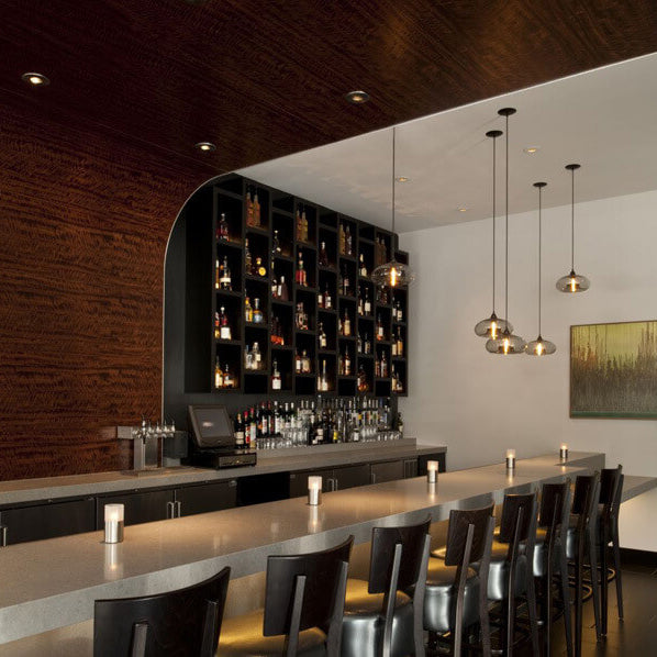 ضوء قلادة بيضاوي زجاجي ملون إبداعي بلمبة واحدة 