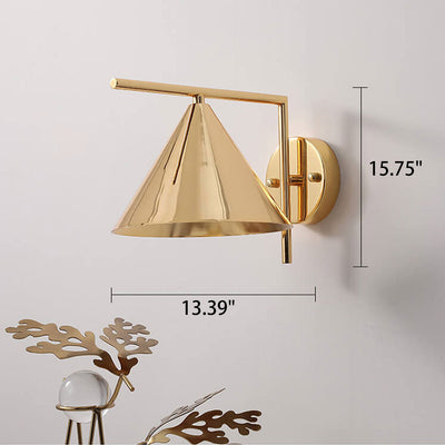 Nordic Simple Iron Art Umbrella 1- Light Wall Sconce Lamp