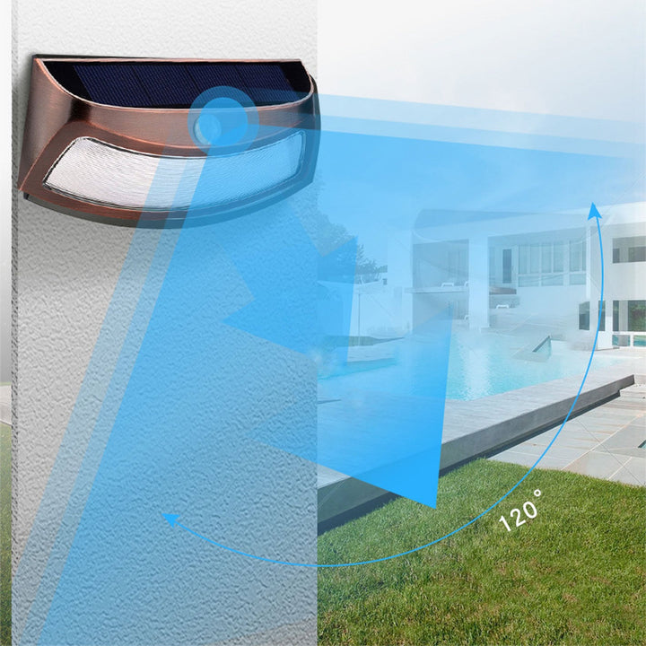 Solar-Trapez-Induktions-Wasserdichte LED-Wandleuchte für den Außenbereich 