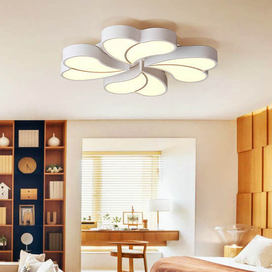 Modern Creative Clover Acrylic LED Flush Mount Ceiling Light