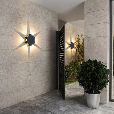 Modern Creative Lid Shape LED Outdoor Waterproof Wall Sconce Lamp