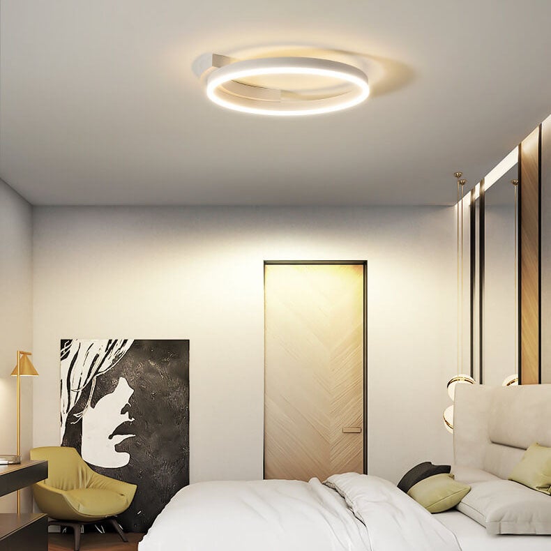 Modern Minimalist Round 1-Light LED Flush Mount Ceiling Light