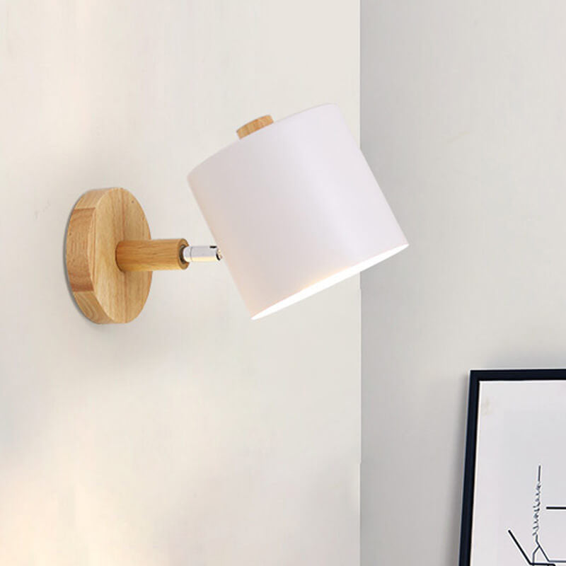 Nordic Macaron Column Shade 1-Light Wall Sconce Lamp
