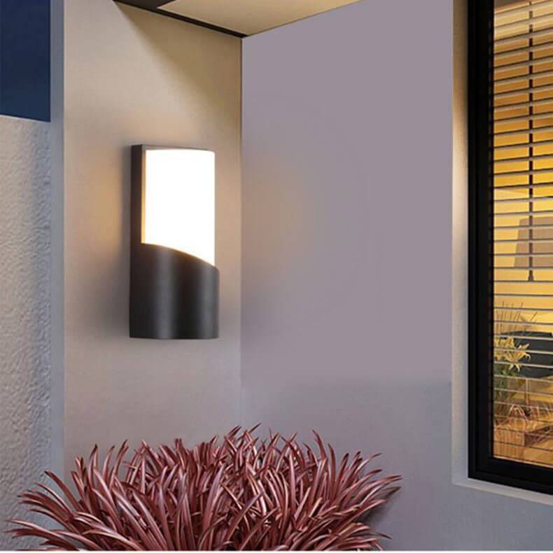 Modern Cylinder Outdoor Waterproof LED Wall Sconce Lamp